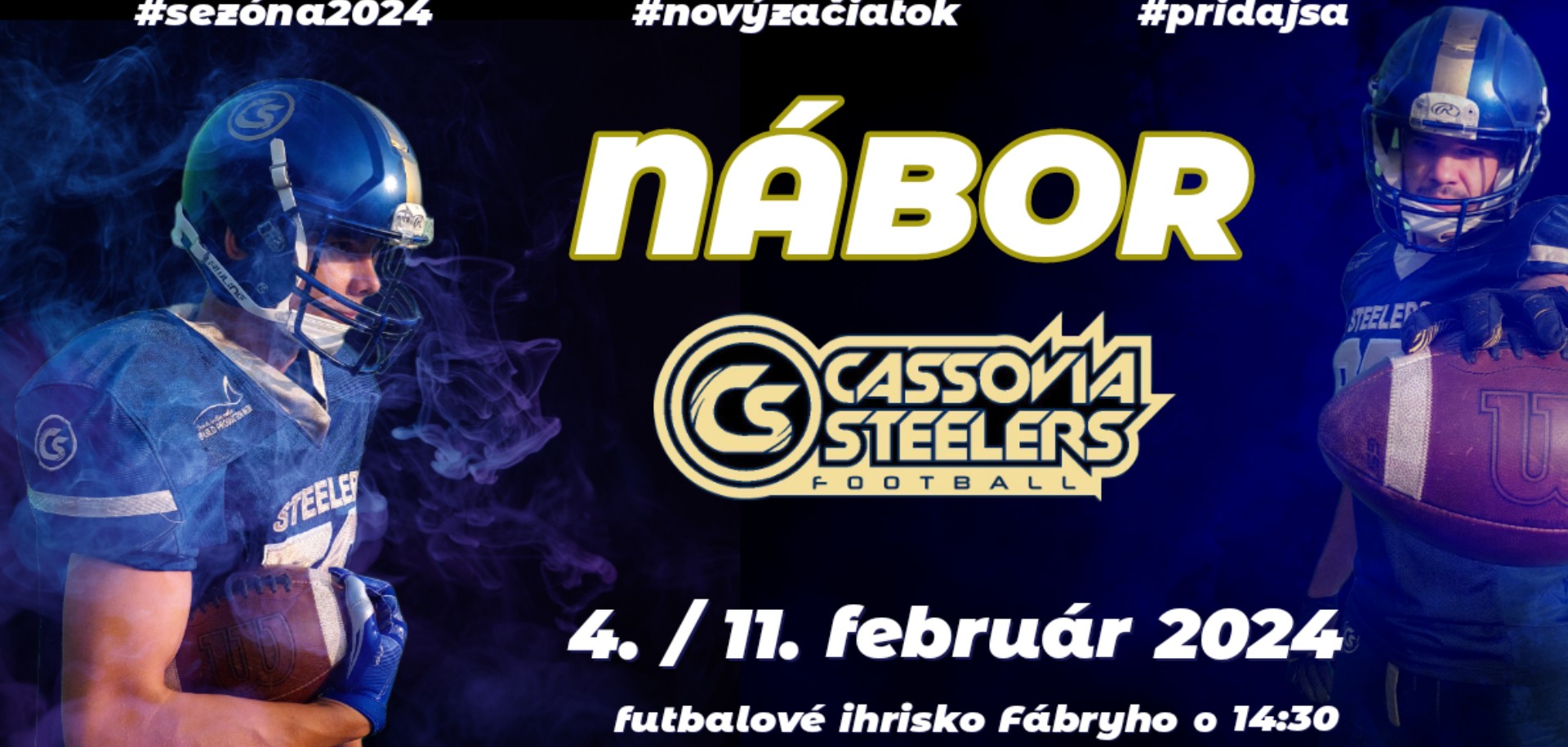 Nábor do klubu amerického futbalu Cassovia Steelers